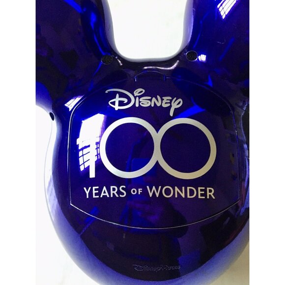 Disney Parks 100 Years of Wonder Metallic Purple Mickey Balloon Popcorn Bucket - Picture 3 of 5